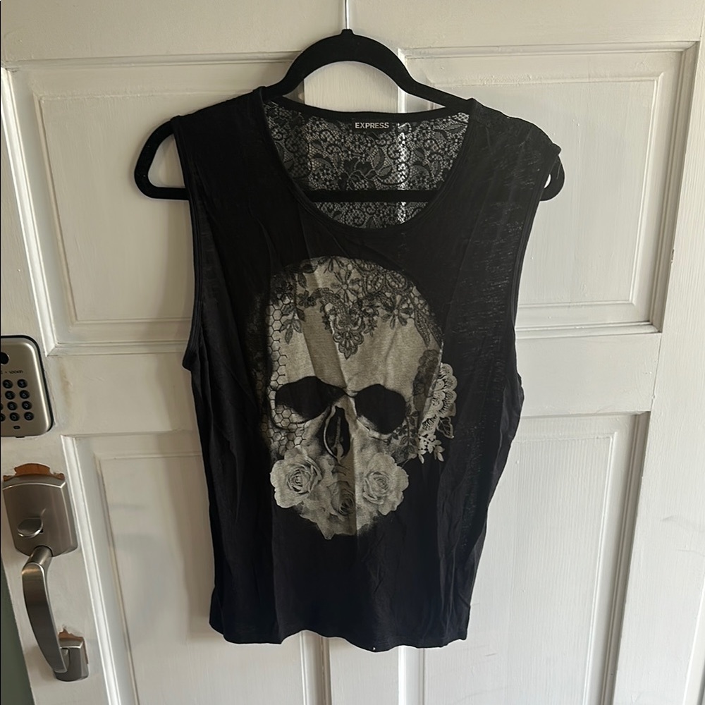 Express Black Muscle Tee Sleek Versatile Comfortable